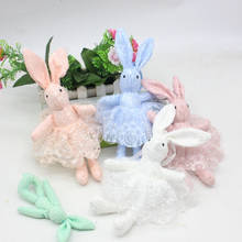 Bonito coelho de palha decorações de páscoa casa de férias jardim casamento ke ychain ornamento 2024 - compre barato