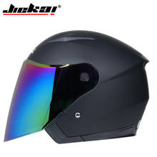 Capacete de motocicleta com lente dupla, capacete aberto para moto, corrida, jiekai 2024 - compre barato