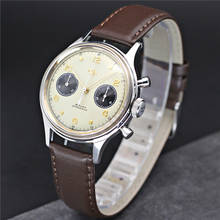 Limited Edition 1963 Men's Chronograph Watch Seagull 1901 Manual Winding Movement Male Clock 38mm Acrylic Pilot Mechanical Watch 2024 - buy cheap