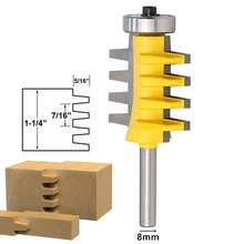 Broca de pegamento de junta de dedo Reversible, herramientas eléctricas de fresado de madera, cono de espiga, carril de vástago de 8mm 2024 - compra barato