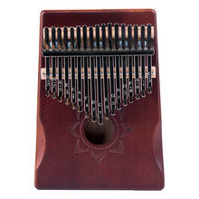 Kalimba-Piano de pulgar de 17 teclas para niños y principiantes, instrumento Musical de madera de caoba de alta calidad, Sanza Mbira 2024 - compra barato