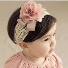 Tiara com nó em nylon macio, faixa de cabeça de flores com nó, turbante, acessórios de cabelo para meninas, presentes de bebês 2024 - compre barato