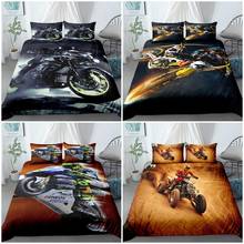 3D Motorcycle Printing Racing Bedding Set For Gift Home Textile  Duvet Cover Pillowcase queen double single Luxury Quilt Cover 2024 - buy cheap