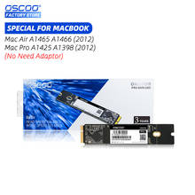 Твердотельный накопитель OSCOO для Macbook Air 11 дюймов A1465 13 дюймов A1466 512 ГБ, жесткий диск для Macbook Pro 13 дюймов A1425 15 дюймов A1398, внутренний SSD 2024 - купить недорого