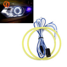 POSSBAY 60/70/80/90/100/110mm Car 12V COB LED CCFL Halo Rings Angel Eyes Fog Light Head Lamp White 1 Pair 2024 - buy cheap