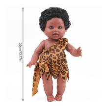 13,7 дюймов черная кукла африканская девочка кукла для детей имитация маленькая виниловая девочка куклы для детей 2024 - купить недорого