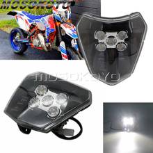 Universal LED E8 Headlight for Enduro Supermoto Lighting 150 XC-W 250 EXC-F 300 EXC SIX DAYS 350 450 500 TE FE TC Motocross 2024 - buy cheap