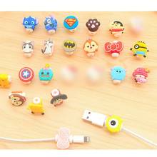 5pcs/lot Cute cartoon figure USB Data Cable Line Protector Anti Breaking Protective Sleeve For Charging Cable Earphone Line 2024 - buy cheap