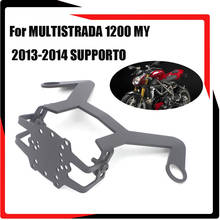 Suporte de navegação de gps para celular, suporte de carregamento de telefone usb para ducati multiroad 1200 my 2013 a 2014 2024 - compre barato