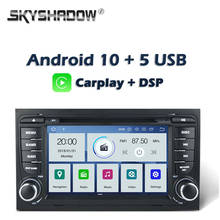 Carplay dsp px6 ips android 10 4g + 64g carro dvd player gps mapa rds rádio bluetooth wifi para audi a4 seat exeo 2009-2012 s4 rs4 8e 2024 - compre barato