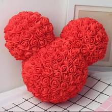 Foam Rose Bear Artificial Rose Rabbit Head Doll Gift For Pregnant Woman Valentines Day Gift Artificial Decoration 2024 - buy cheap