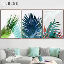 Escandinavo abstracto cor folhas posters na parede impressões em tela para sala de estar decoração para casa moderna imagem decorativa 2024 - compre barato