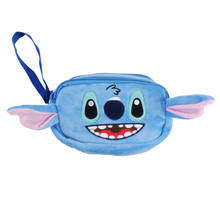 Estojo de pelúcia de 22cm disney stitch, estojo fofo de desenho animado, animais estofados, presente de aniversário para crianças 2024 - compre barato