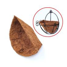 2Pcs Half Round Coconut Fiber Flower Pot Planter Hanging Plant Basket Liner Designed to keep plant moisture, and reduce watering 2024 - buy cheap
