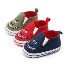 New style Animal Cartoon Shark Toddlers Baby Canvas shoes Baby moccasins Soft bottom First walkers Bebe Anti-slip Baby shoes 2024 - buy cheap