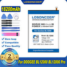 Losoncoer 18200mah bl12000 bateria para doogee bl12000/bl12000 pro bateria mtk6763t telefone móvel 2024 - compre barato