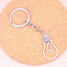 20pcs light bulb Keychain 19*35mm Pendants Car Key Chain Ring Holder Keyring Souvenir Jewelry Gift 2024 - buy cheap