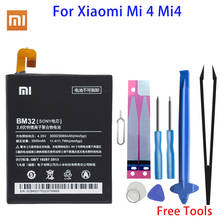 Xiao Mi Original Phone Battery BM32 For Xiaomi Mi 4  Mi4 3080mAh High quality Replacement Battery Retail Package + Tool 2024 - buy cheap