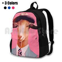 Billy Goat Pink Outdoor Hiking Backpack Riding Climbing Sports Bag Goat Pink Color Fashion Portrait Animal Game Trigger Billy 2024 - buy cheap