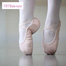 Zapatos de lona elástica de alta calidad para niños, calzado de baile estrecho para gimnasia, Scarpe Da Ballo, ballet y Yoga, novedad 2024 - compra barato