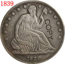 USA (1839-1853) SEATED LIBERTY HALF DOLLAR COPY COINS 2024 - buy cheap