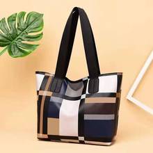 RoyaDong Brand Fashion Women's Handbags Big Tote Bags For Women 2019 Luxury Pu Leather Plaid Shoulder Bag Ladies Design Handbag 2024 - buy cheap