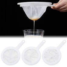 100/200/400 malha de malha fina de náilon filtro de malha de cozinha colher filtro líquido para leite de soja leite iogurte cozinha gadgets 2024 - compre barato