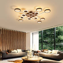 Lámpara de techo Led para sala de estar, dormitorio, sala de estudio, decoración del hogar, AC85-265V, moderna, montada en superficie blanca 2024 - compra barato