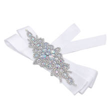 Prom Party riem bruidjurk Rhinestone Bridal Belt Bridesmaid Sash Crystal Headband Wedding Belt Women Dress Accessories B19 2024 - buy cheap