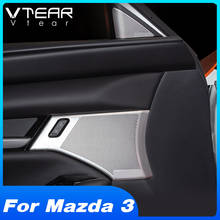 Vtear For Mazda 3 bp Axela Accessories Car Door Audio Speaker Horn Decoration Cover Trim Interior Mouldings Sticker 2019-2022 2024 - buy cheap