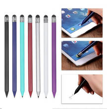 Caneta stylus universal para escrita em smartphone, ferramenta capacitiva de toque em tela, caneta redonda de plástico para iphone 2024 - compre barato