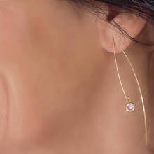 Zircon Earrings  Handmade Jewelry Gold Filled Jewelry Punk Oorbellen Minimalist Boho Earrings for Women 2024 - buy cheap