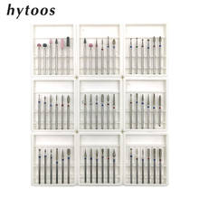 HYTOOS 6Pcs Diamond Nail Drill Set 3/32" Milling Cutter for Manicure Rotary Burr Cuticle Bits Drill Accessory Nail Salon Tool 2024 - buy cheap