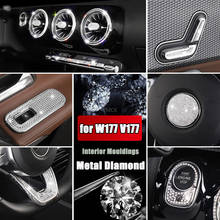 For Mercedes Benz A Class W177 V177 A180 A200 A220 A250 A35 AMG 2019+ Car Full Set Interior Mouldings Diamond Cover Trim Sticker 2024 - buy cheap