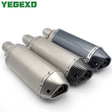 51MM Motorcycle Exhaust Escape Moto Motocross Muffler For KAWASAKI ex650 zephyr 750 ninja 650 versys 650 vulcan s 650 zzr 1100 2024 - buy cheap