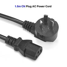 CN AU-Cable de extensión de alimentación, 1,5 m, 5 pies, China, Australia, IEC C13, adaptadores de CA, Monitor de ordenador de escritorio 2024 - compra barato