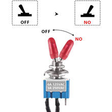 Interruptores de palanca de encendido y apagado con cables presoldados, 3v/5v/12v/24v/72v/110v/220v/240v, mini interruptores de palanca 2024 - compra barato