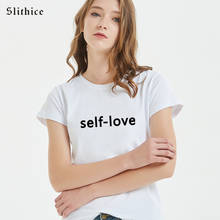 Slithice camiseta hipster de verão, camiseta feminina com estampa de letras, roupas para mulheres, harajuku, streetwear 2024 - compre barato