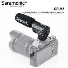 Saramonic SR-M3-Mini micrófono de condensador direccional con montaje de choque integrado, interruptores para cámaras DSLR y videocámaras 2024 - compra barato
