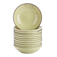 Vancasso Navia-YG 4/8/12 шт. винтажный набор керамических тарелок для супа, посуда с изображениями фруктов, Набор глубоких тарелок 2024 - купить недорого
