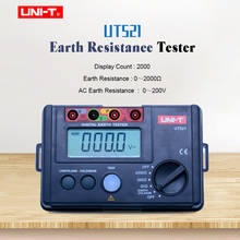 UNI-T UT521 Digital Earth Resistance Tester Digital Display 0-200V 0-2000 ohm Ground Earth Resistance Voltage Meter Tester 2024 - buy cheap