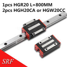 20mm Square Linear guide HGR20 L=800mm linear rail with HGH20CA or HGW20CC block carriage 2024 - buy cheap