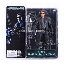 NECA-figura de acción de Terminator 2, T-800 de batalla a través del tiempo, Arnold, juguete coleccionable de PVC de 7 "y 18cm 2024 - compra barato
