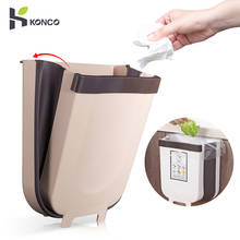 Kitchen Garbage Bin Folding Waste Bins Foldable Car Trash Can Wall Mounted Trashcan for Bathroom Toilet Waste Storage Buck 2024 - buy cheap