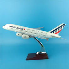 1:200 Scale 36CM Airplane Air France Airbus A380 Airline Model Diecast Plastic Resin Plane For Collection Decoration 2024 - buy cheap