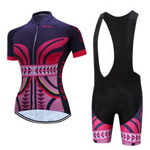 Jeysey-Conjunto de ropa de ciclismo de manga corta para mujer, traje femenino de moda para bicicleta de montaña o de carretera, traje de verano, 2021 2024 - compra barato