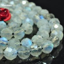 Mamiam-Cuentas redondas facetadas de labradorita Natural, piedra suelta lisa de 5mm, pulsera artesanal, collar, diseño de fabricación de joyas 2024 - compra barato