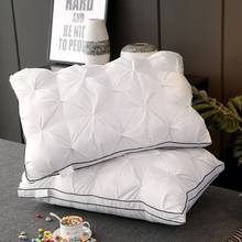 Travesseiro de veludo para artesanato flores torcidas de algodão puro travesseiro de veludo com pena de hotel cinco estrelas travesseiro de veludo 2024 - compre barato