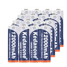 Batería recargable de iones de litio para linterna, 10 piezas, 18650, 3,7 V, 18650, 12000mAh de capacidad 2024 - compra barato
