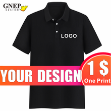 Polo de calidad personalizada para hombre, camisa Base de Color sólido a la moda, Logo impreso, Top de manga corta con solapa, de trabajo, GNEP2020 2024 - compra barato